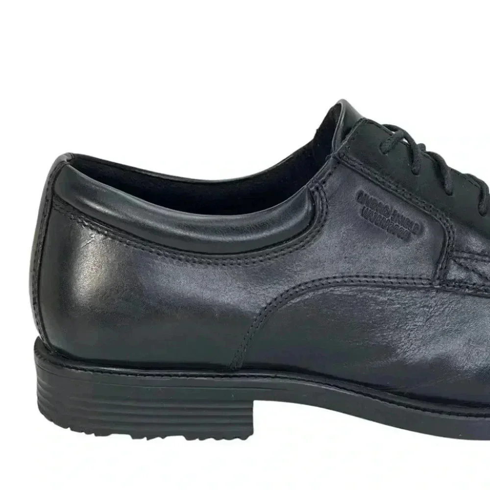 Rockport Essential Black Leather Cushioned Mens Oxfords Size 7M